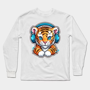 Little Tiger Tunes: A Roaring Rhythm Long Sleeve T-Shirt